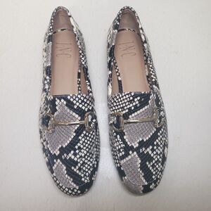 International Concepts Women's Shoes Gayyle Fabric Nat Snake Sz 7M